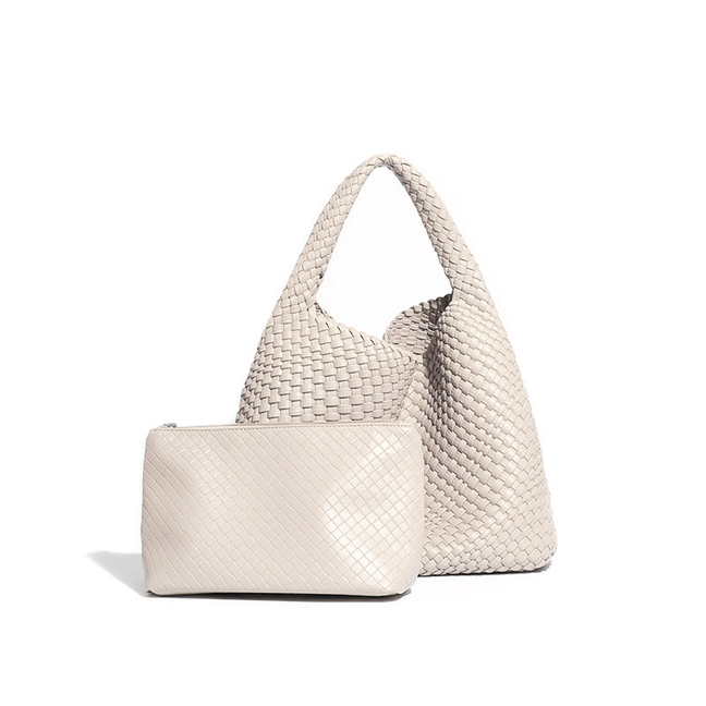 Leather Hand-Woven Tote HandBag