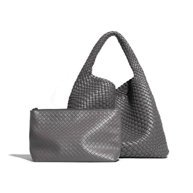 Leather Hand-Woven Tote HandBag