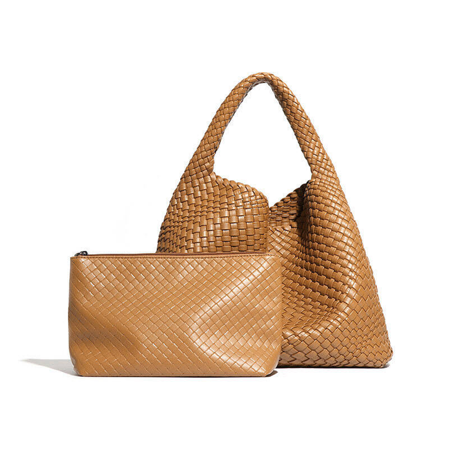 Leather Hand-Woven Tote HandBag