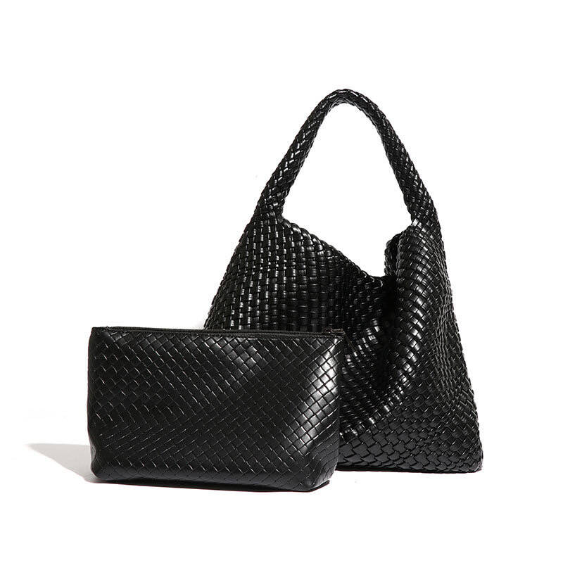 Leather Hand-Woven Tote HandBag