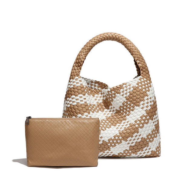 Leather Hand-Woven Tote HandBag