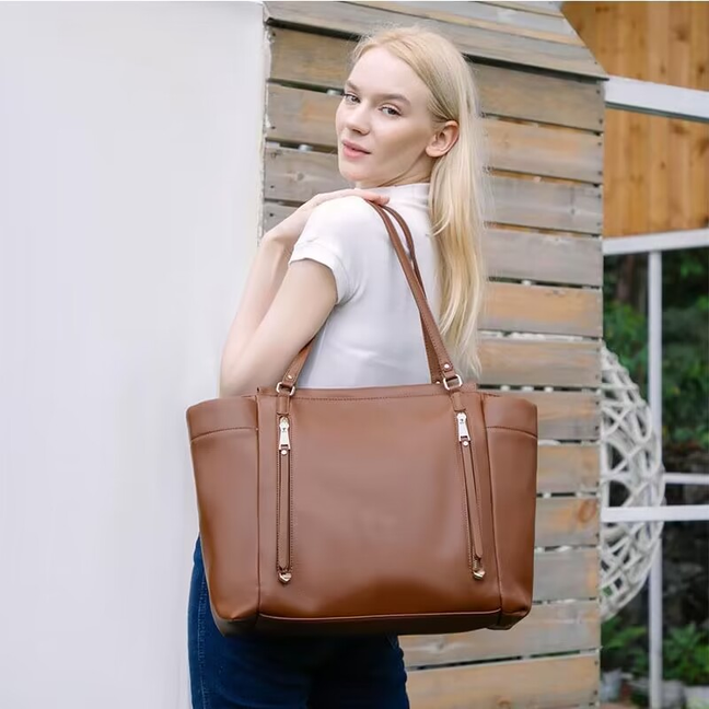 Leather Diaper Tote Bag Travel